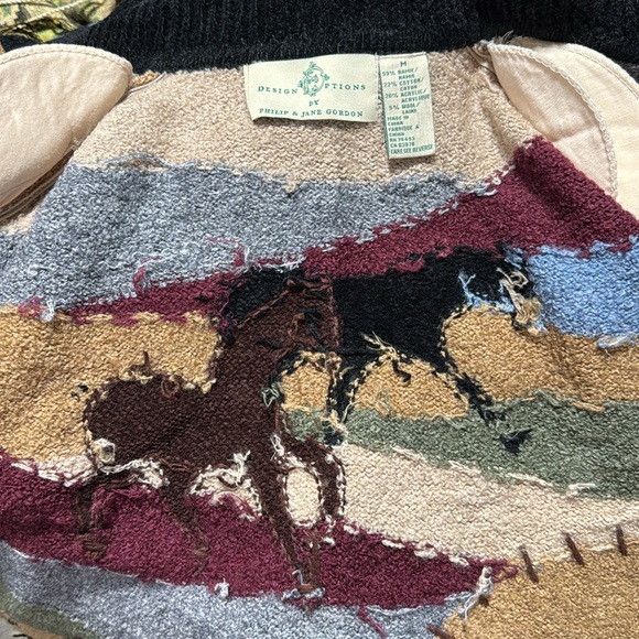 Vintage Horse Pattern Cardigan - Picture 12 of 12